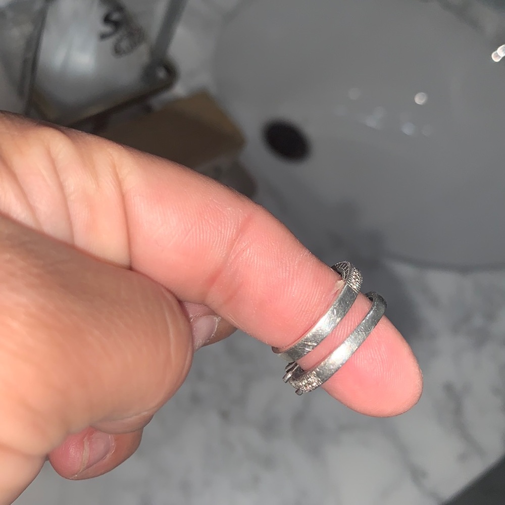 Engagement ring 💍 size 7 (925 silver ) missing stone - Picture 5 of 6